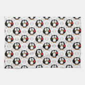 Linge De Cuisine Design de Motif de surface de pingouin mou Imprime (Horizontal)