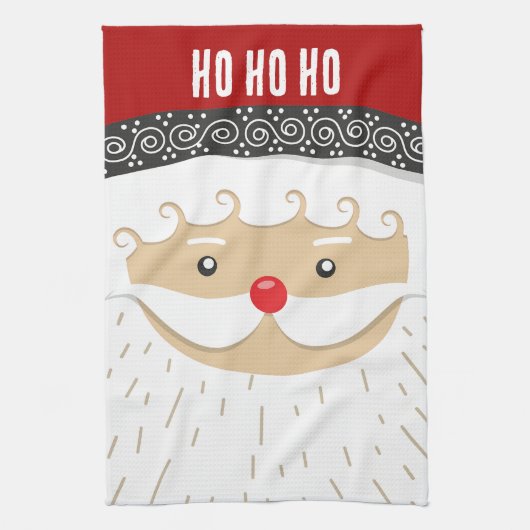 Linge De Cuisine Design de Noël père Noël (Vertical)