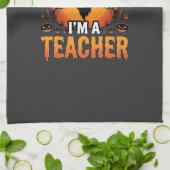 Linge De Cuisine Design de professeur fantôme effrayant Halloween p (Plié)