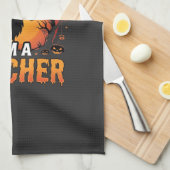 Linge De Cuisine Design de professeur fantôme effrayant Halloween p (Quart Plié)