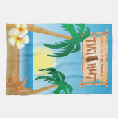 Linge De Cuisine Design d'été Tiki Hut (Horizontal)