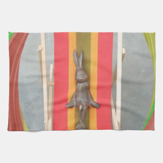 Linge De Cuisine Design d'impression d'écran vectoriel de lapin rel (Horizontal)