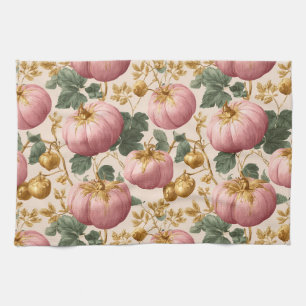 Linge De Cuisine Design élégant Citrouille rose automne