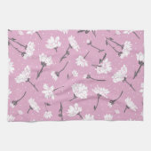 Linge De Cuisine Design Floral Rose - Art Fleur Élégant (Horizontal)