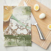 Linge De Cuisine Design Fresque décoratif avec Fleur Globe (Quart Plié)