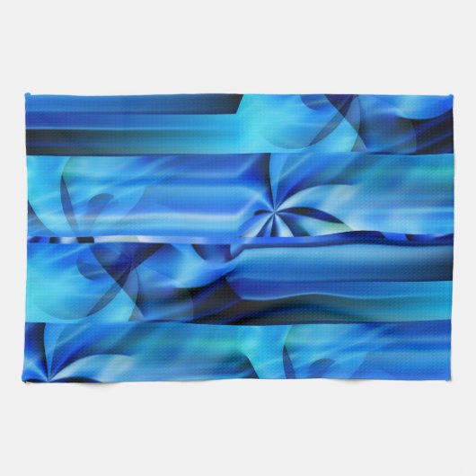 Linge De Cuisine Design graphique transparent - bleu noir I (Horizontal)