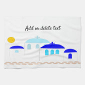 Linge De Cuisine Design grec Ajouter un texte (Horizontal)