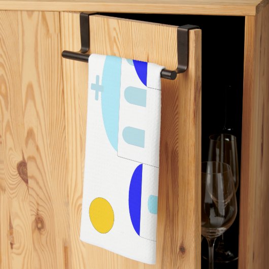 Linge De Cuisine Design grec Ajouter un texte (Pliage en tiers)