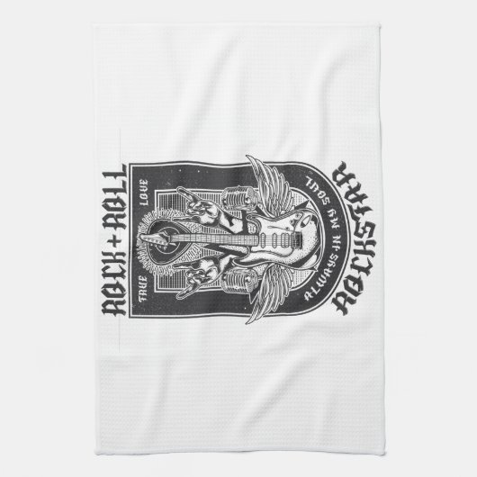 Linge De Cuisine Design Guitar Rock (Vertical)