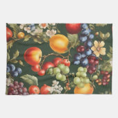 Linge De Cuisine Design italien élégant avec Fruits et Fleurs (Horizontal)
