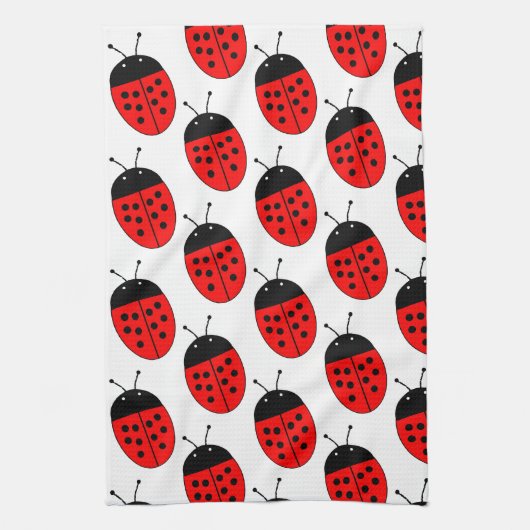 Linge De Cuisine Design Ladybug (Vertical)