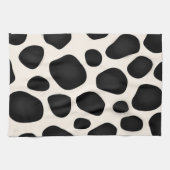 Linge De Cuisine Design moderne avec motif noir (Horizontal)