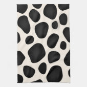 Linge De Cuisine Design moderne avec motif noir (Vertical)