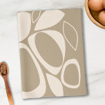 Linge De Cuisine Design moderne crème beige Motif Abstrait<br><div class="desc">Étendez votre espace avec notre Motif Abstrait moderne et élégant, alliant une esthétique moderne du milieu du siècle avec un design scandinave. Cette oeuvre vibrante ajoute une touche de charme rétro à toutes les chambres, parfait pour ceux qui recherchent une inspiration chic et élégante. Idéal pour les amateurs de styles...</div>
