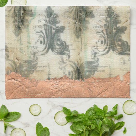 Linge De Cuisine Design moderne Fleur De Lis (Plié)