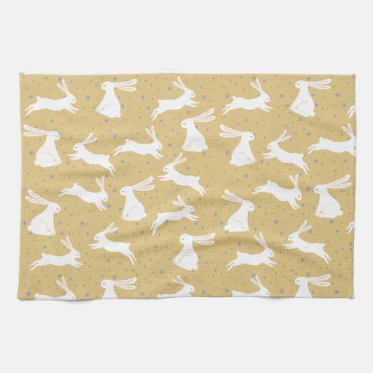Linge De Cuisine Design Motif de lapin mignon (Horizontal)
