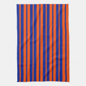 Linge De Cuisine Design Motif Orange Blue (Vertical)
