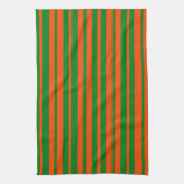 Linge De Cuisine Design Motif Orange Green (Vertical)