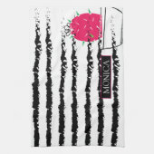 Linge De Cuisine Design motif rose Cactus (Vertical)