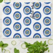 Linge De Cuisine Design oeil grec juste ajouter du texte (Plié)