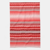 Linge De Cuisine Design rayé moderne dans différentes nuances de ro (Vertical)
