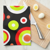 Linge De Cuisine Design rétro (Quart Plié)