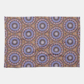 Linge De Cuisine Design rétro avec des cercles orange et violet (Horizontal)
