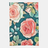 Linge De Cuisine Design Rose élégant (Vertical)