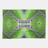 Linge De Cuisine Design vert et violet (Horizontal)