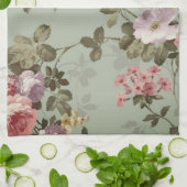 Linge De Cuisine Design vintage vert olive Dusty (Plié)