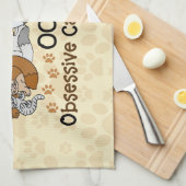 Linge De Cuisine Désordre obsédant de chat d'OCD (Quart Plié)