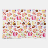 Linge De Cuisine Desserts d'aquarelle et pâtisseries (Horizontal)