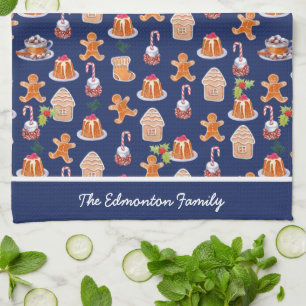 Linge De Cuisine Desserts de Noël personnalisés