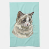 Linge De Cuisine Dessin à la main Ragdoll chat (Vertical)