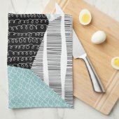 Linge De Cuisine Dessin Abstrait à main levée : Arrière - plan arti (Quart Plié)