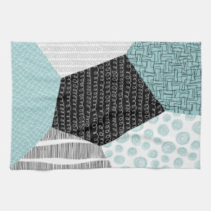 Linge De Cuisine Dessin Abstrait à main levée : Arrière - plan arti