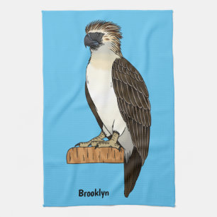 Linge De Cuisine dessin animé d'aigle des Philippines