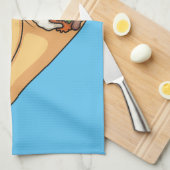 Linge De Cuisine dessin animé de Burrito (Quart Plié)