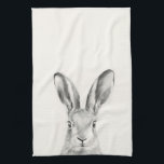 Linge De Cuisine Dessin au crayon de lapin<br><div class="desc">Dessin au crayon de lapin par Victoria Borges</div>