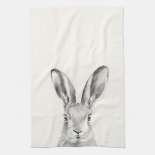 Linge De Cuisine Dessin au crayon de lapin