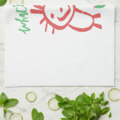 Linge De Cuisine dessin bébé à la main  (Plié)