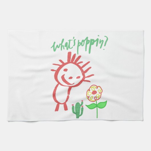 Linge De Cuisine dessin bébé à la main  (Horizontal)