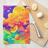 Linge De Cuisine Dessin couleur éclat (Quart Plié)