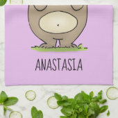 Linge De Cuisine Dessin d'adorable hamster (Plié)