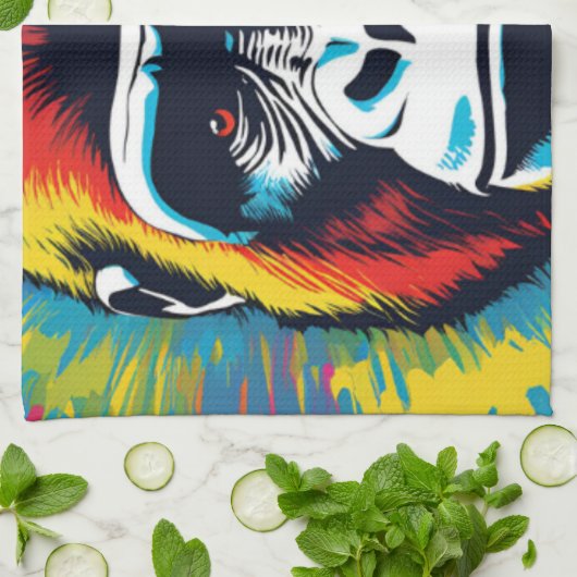 Linge De Cuisine Dessin de dessin de peinture Gorilla Pop (Plié)