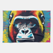 Linge De Cuisine Dessin de dessin de peinture Gorilla Pop (Horizontal)