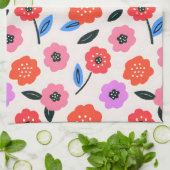 Linge De Cuisine dessin de fleurs de Han (Plié)