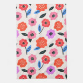 Linge De Cuisine dessin de fleurs de Han (Vertical)