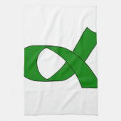 Linge De Cuisine Dessin de ruban vert (Vertical)