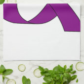 Linge De Cuisine Dessin de ruban violet (Plié)